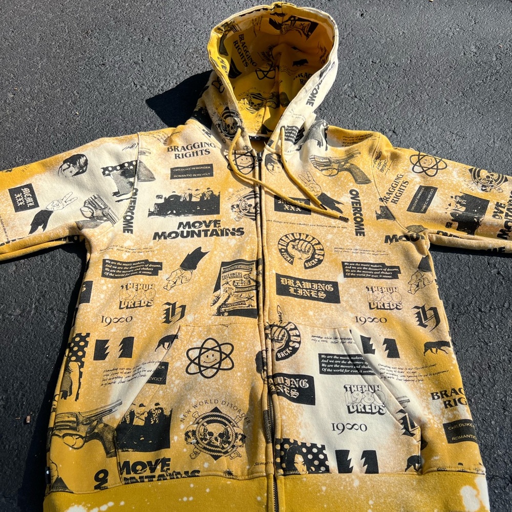 The Hundreds - Warning - Zip Up Hoodie (L)